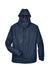 North End 88178 Mens Caprice 3-in-1 Waterproof Full Zip Hooded Jacket Classic Navy Blue Flat Front