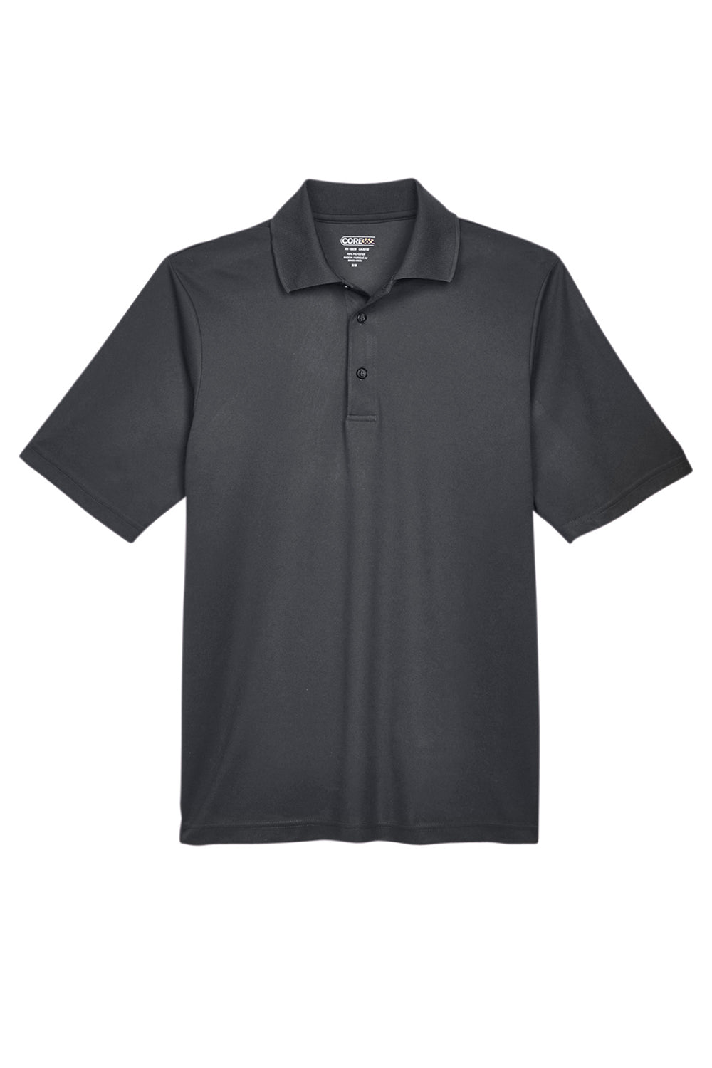 Core 365 88181/88181T Mens Origin Performance Moisture Wicking Short Sleeve Polo Shirt Carbon Grey Flat Front
