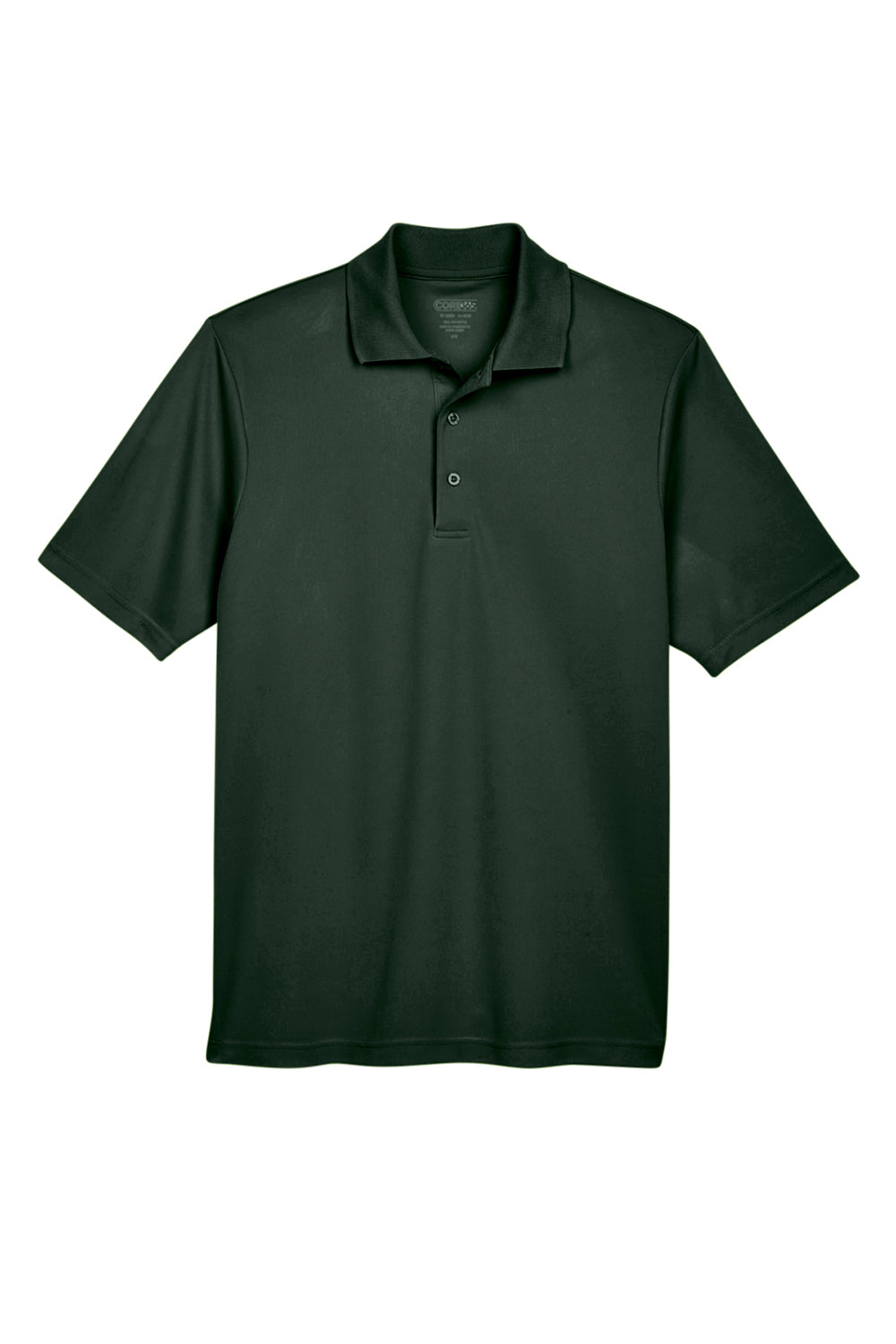 Core 365 88181/88181T Mens Origin Performance Moisture Wicking Short Sleeve Polo Shirt Forest Green Flat Front
