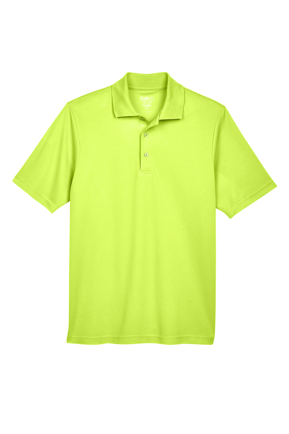 Core 365 88181/88181T Mens Origin Performance Moisture Wicking Short Sleeve Polo Shirt Safety Yellow Flat Front