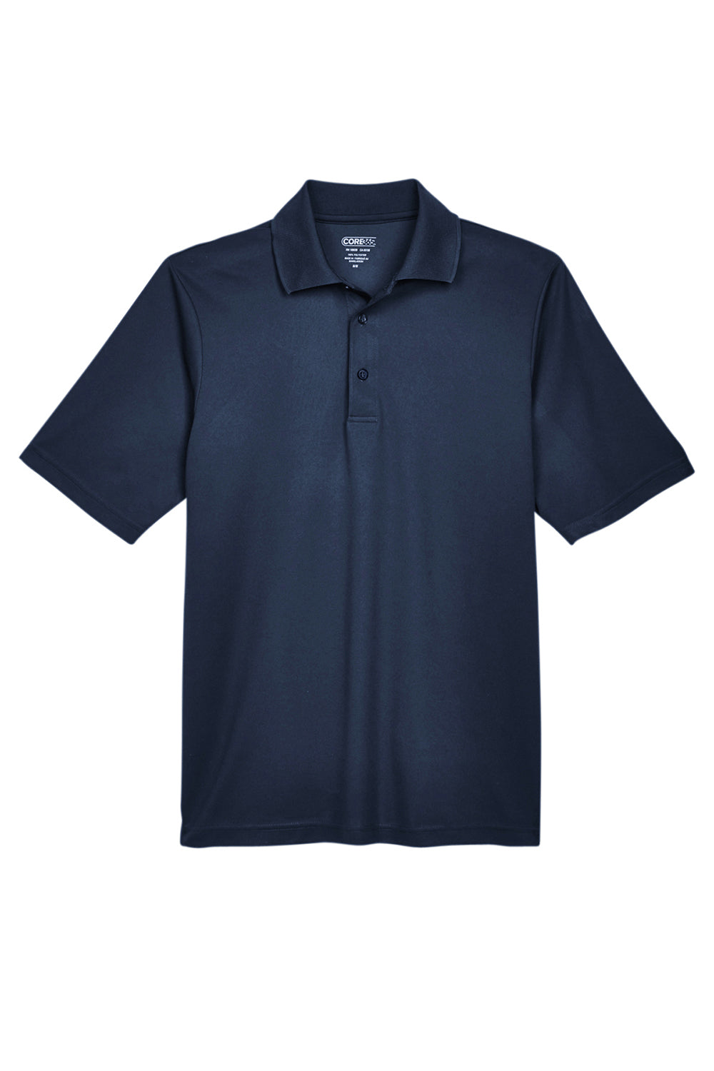 Core 365 88181/88181T Mens Origin Performance Moisture Wicking Short Sleeve Polo Shirt Classic Navy Blue Flat Front