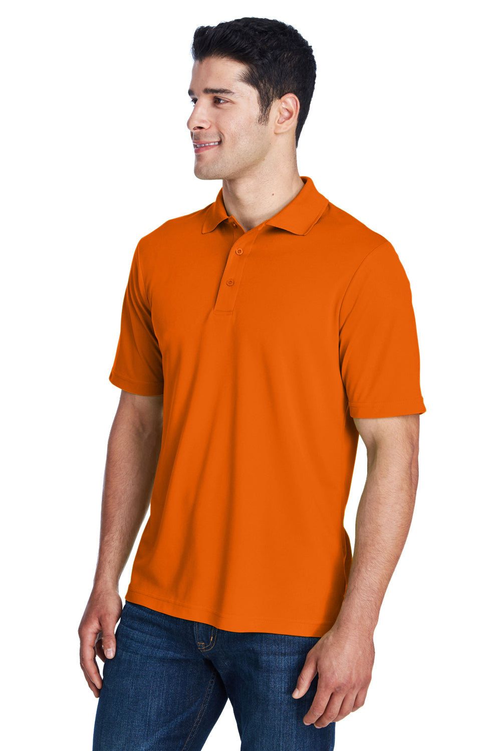 Core 365 88181/88181T Mens Origin Performance Moisture Wicking Short Sleeve Polo Shirt Campus Orange Model 3q