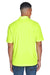 Core 365 88181P Mens Origin Performance Moisture Wicking Short Sleeve Polo Shirt w/ Pocket Safety Yellow Model Back