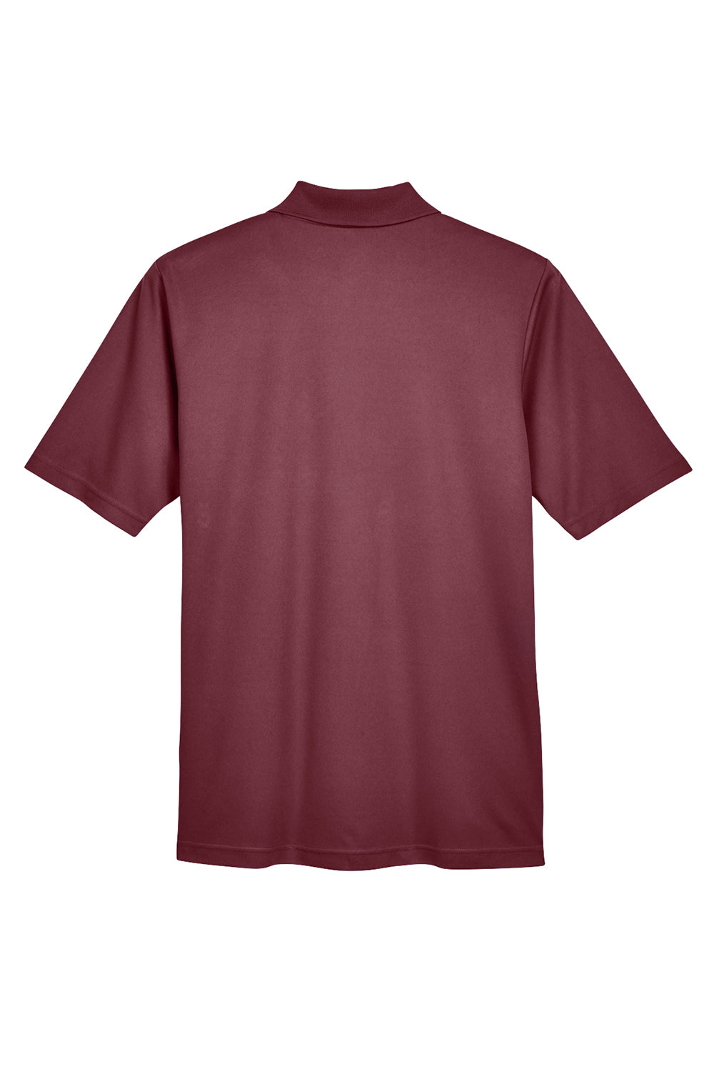 Core 365 88181P Mens Origin Performance Moisture Wicking Short Sleeve Polo Shirt w/ Pocket Burgundy Flat Back
