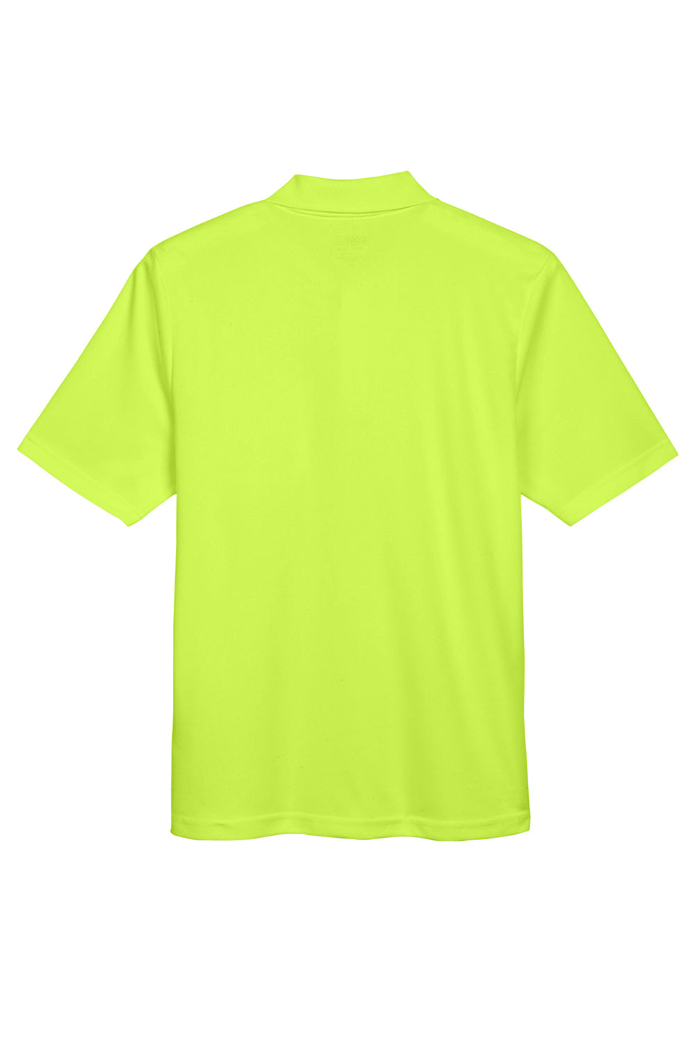 Core 365 88181P Mens Origin Performance Moisture Wicking Short Sleeve Polo Shirt w/ Pocket Safety Yellow Flat Back