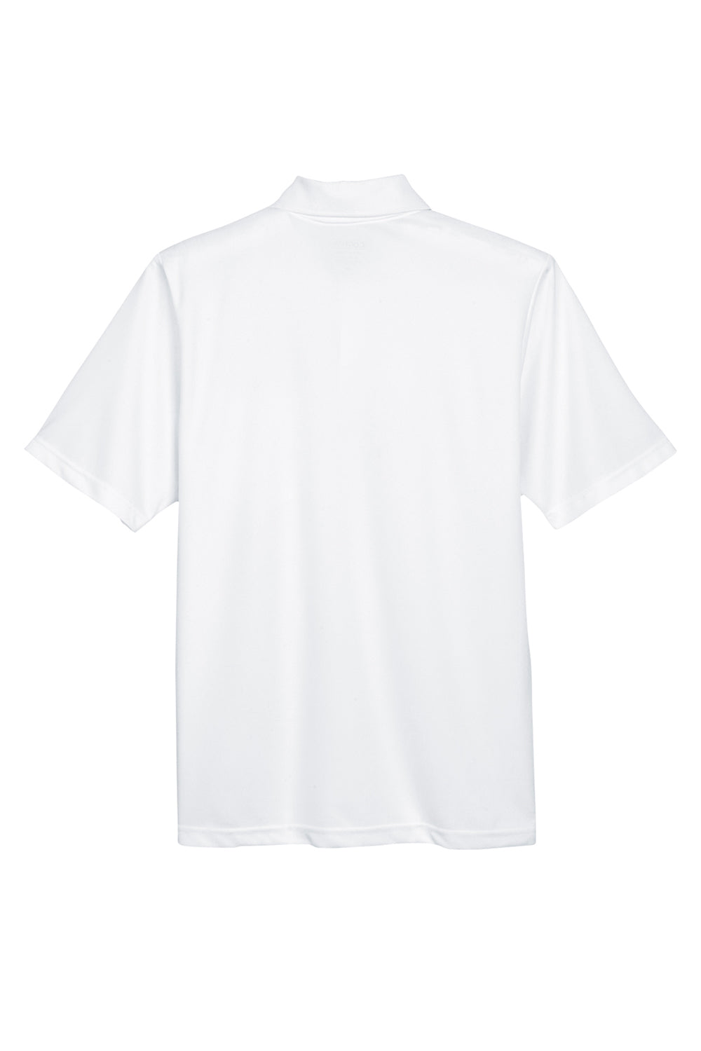 Core 365 88181P Mens Origin Performance Moisture Wicking Short Sleeve Polo Shirt w/ Pocket White Flat Back