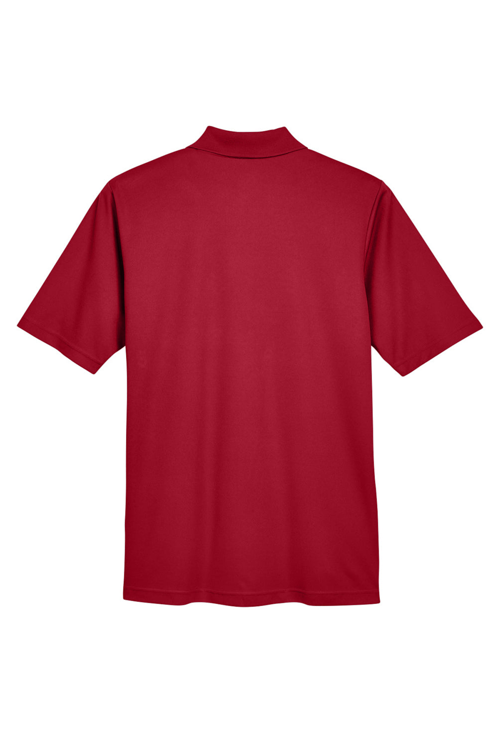 Core 365 88181P Mens Origin Performance Moisture Wicking Short Sleeve Polo Shirt w/ Pocket Classic Red Flat Back