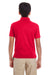 Core 365 88181Y Youth Origin Performance Moisture Wicking Short Sleeve Polo Shirt Classic Red Model Back