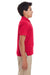 Core 365 88181Y Youth Origin Performance Moisture Wicking Short Sleeve Polo Shirt Classic Red Model Side