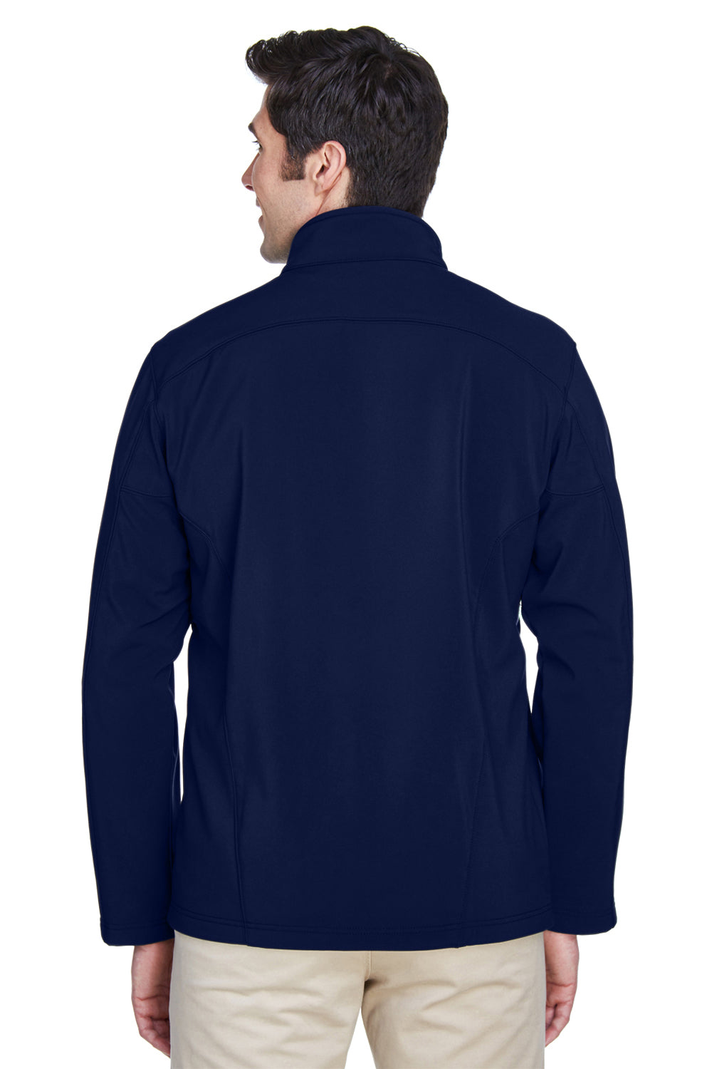 Core 365 88184/88184T Mens Cruise Water Resistant Full Zip Jacket Classic Navy Blue Model Back