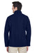 Core 365 88184/88184T Mens Cruise Water Resistant Full Zip Jacket Classic Navy Blue Model Back