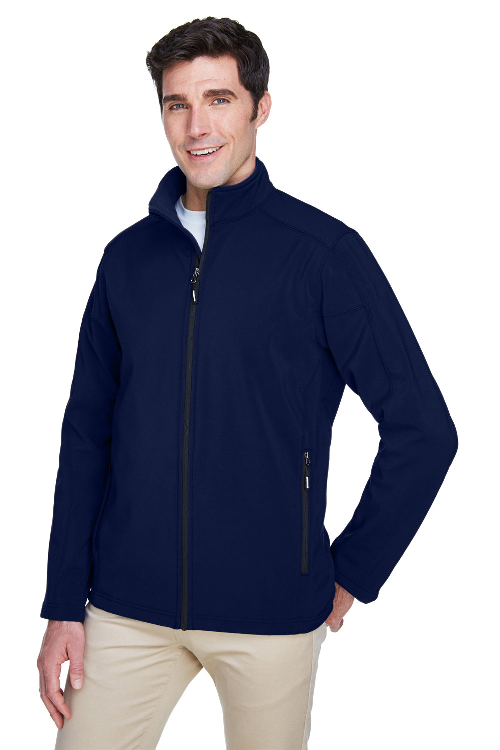 Core 365 88184/88184T Mens Cruise Water Resistant Full Zip Jacket Classic Navy Blue Model 3q