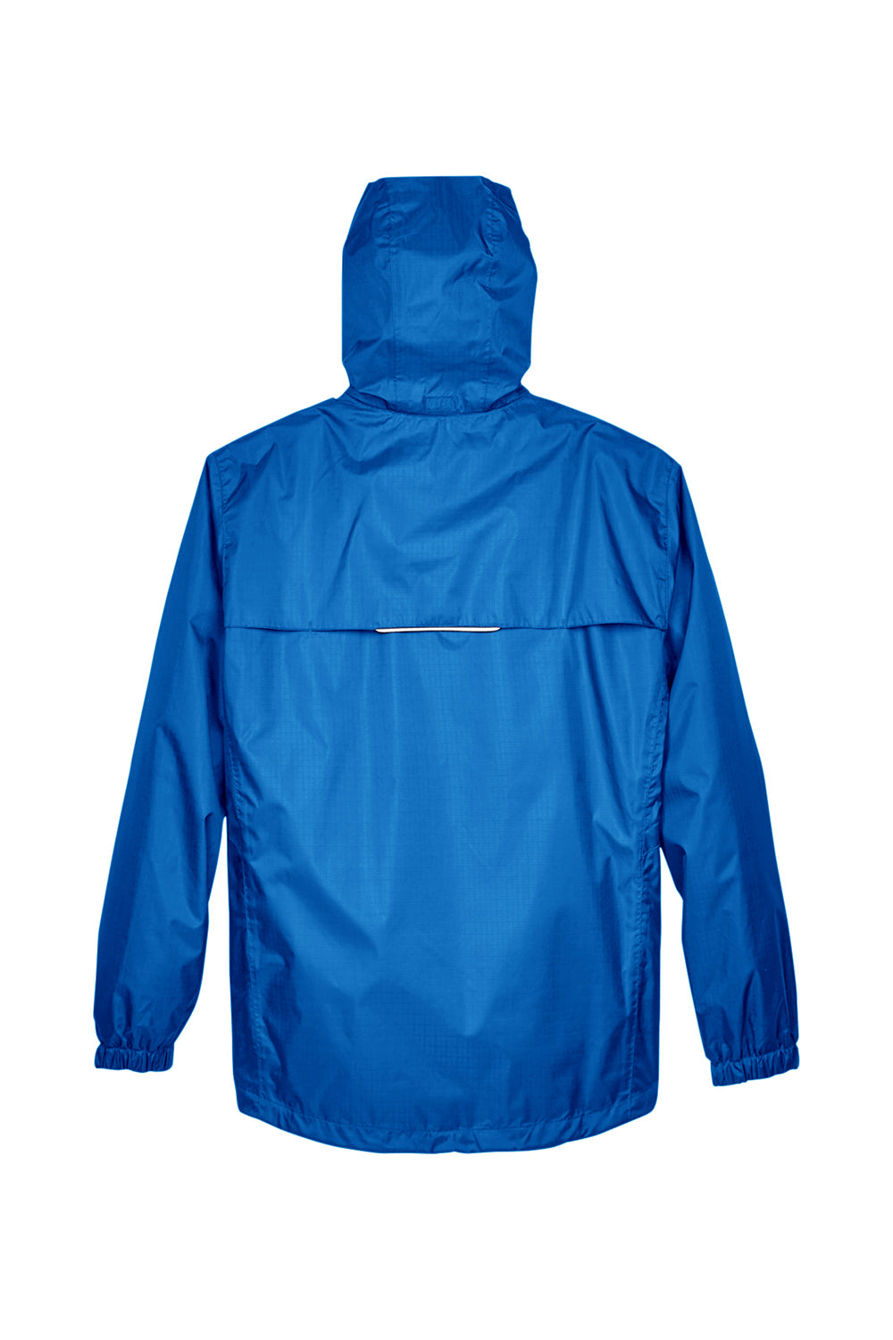 Core 365 88185 Mens Climate Waterproof Full Zip Hooded Jacket True Royal Blue Flat Back
