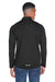 North End 88187 Mens Radar Performance Moisture Wicking 1/4 Zip Sweatshirt Black/True Royal Blue Model Back