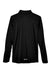 North End 88187 Mens Radar Performance Moisture Wicking 1/4 Zip Sweatshirt Black Flat Back