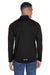 North End 88187 Mens Radar Performance Moisture Wicking 1/4 Zip Sweatshirt Black/Classic Red Model Back