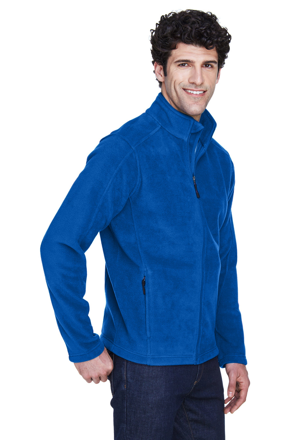 Core 365 88190/88190T Mens Journey Pill Resistant Fleece Full Zip Jacket True Royal Blue Model 3q