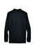 Core 365 88192/88192T Mens Pinnacle Performance Moisture Wicking Long Sleeve Polo Shirt Black Flat Back