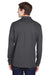 Core 365 88192P Mens Pinnacle Performance Moisture Wicking Long Sleeve Polo Shirt w/ Pocket Carbon Grey Model Back
