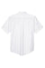 Core 365 88194/88194T Mens Optimum UV Protection Short Sleeve Button Down Shirt w/ Pocket White Flat Back
