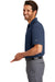 Nike 883681 Mens Legacy Dri-Fit Moisture Wicking Short Sleeve Polo Shirt Midnight Navy Blue Model Side