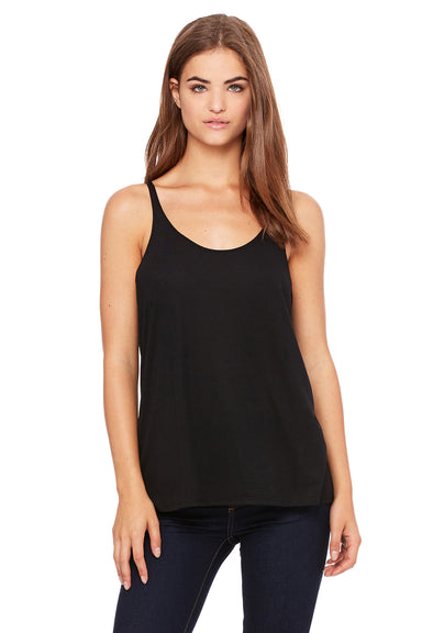 Bella + Canvas 8838 Womens Slouchy Tank Top Black Model Front