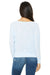 Bella + Canvas 8850 Womens Flowy Off Shoulder Long Sleeve Wide Neck T-Shirt Blue Marble Model Back