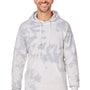 J America Mens Tie-Dye Hooded Sweatshirt Hoodie w/ Pouch Pocket - Grey