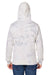 J America 8861JA/8861 Mens Tie-Dye Hooded Sweatshirt Hoodie w/ Pouch Pocket Grey Model Back
