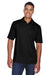 North End 88632 Mens Sport Red Performance Moisture Wicking Short Sleeve Polo Shirt Black Model Front