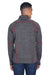 North End 88697 Mens Sport Red Flux Full Zip Jacket Carbon Grey/Olympic Red Model Back