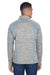 North End 88697 Mens Sport Red Flux Full Zip Jacket Platinum Grey/Olympic Blue Model Back