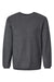 MV Sport 19179 Mens Corded Crewneck Sweatshirt Charcoal Grey Flat Front
