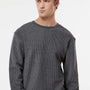 MV Sport Mens Corded Crewneck Sweatshirt - Charcoal Grey
