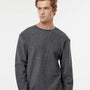 MV Sport Mens Corded Crewneck Sweatshirt - Charcoal Grey - NEW