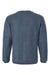 MV Sport 19179 Mens Corded Crewneck Sweatshirt Navy Blue Flat Back