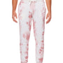 J America Mens Tie-Dye Fleece Jogger Sweatpants w/ Pockets - Dusty Rose - Closeout