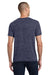 Jerzees 88M/88MR Mens Vintage Snow Short Sleeve Crewneck T-Shirt Heather Navy Blue Model Back