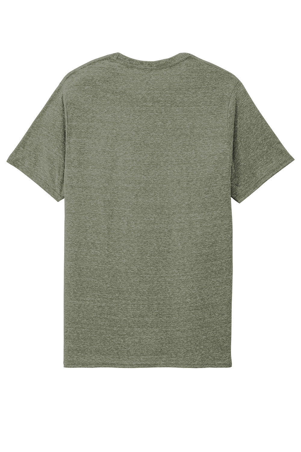 Jerzees 88M/88MR Mens Vintage Snow Short Sleeve Crewneck T-Shirt Heather Military Green Flat Back