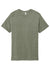 Jerzees 88M/88MR Mens Vintage Snow Short Sleeve Crewneck T-Shirt Heather Military Green Flat Front