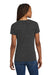 Jerzees 88WV Womens Vintage Snow Short Sleeve V-Neck T-Shirt Heather Black Model Back