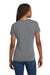 Jerzees 88WV Womens Vintage Snow Short Sleeve V-Neck T-Shirt Heather Charcoal Grey Model Back