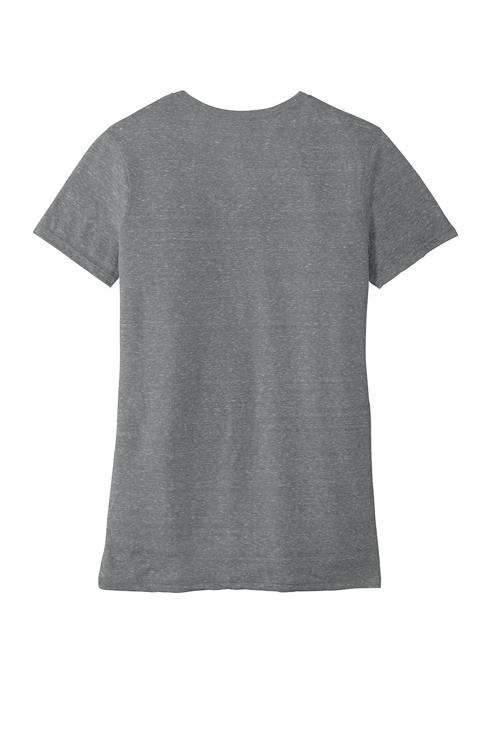 Jerzees 88WV Womens Vintage Snow Short Sleeve V-Neck T-Shirt Heather Charcoal Grey Flat Back