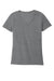Jerzees 88WV Womens Vintage Snow Short Sleeve V-Neck T-Shirt Heather Charcoal Grey Flat Front