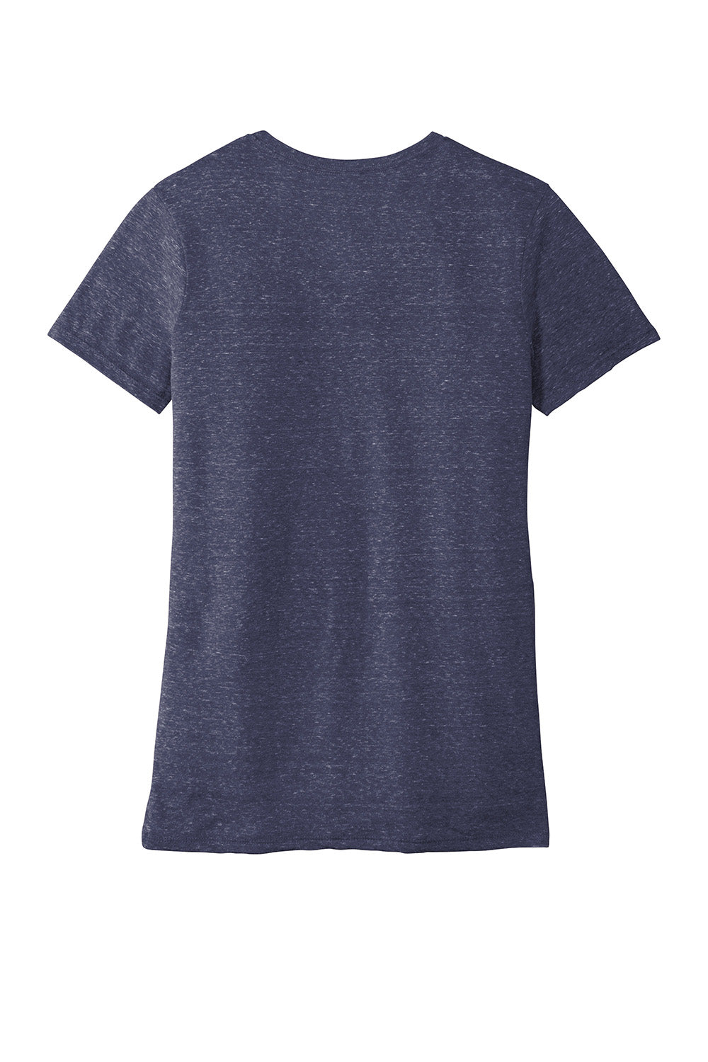 Jerzees 88WV Womens Vintage Snow Short Sleeve V-Neck T-Shirt Heather Navy Blue Flat Back