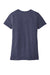 Jerzees 88WV Womens Vintage Snow Short Sleeve V-Neck T-Shirt Heather Navy Blue Flat Back