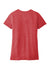 Jerzees 88WV Womens Vintage Snow Short Sleeve V-Neck T-Shirt Heather Red Flat Back