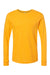 Bella + Canvas BC3501/3501 Mens Jersey Long Sleeve Crewneck T-Shirt Gold Flat Front
