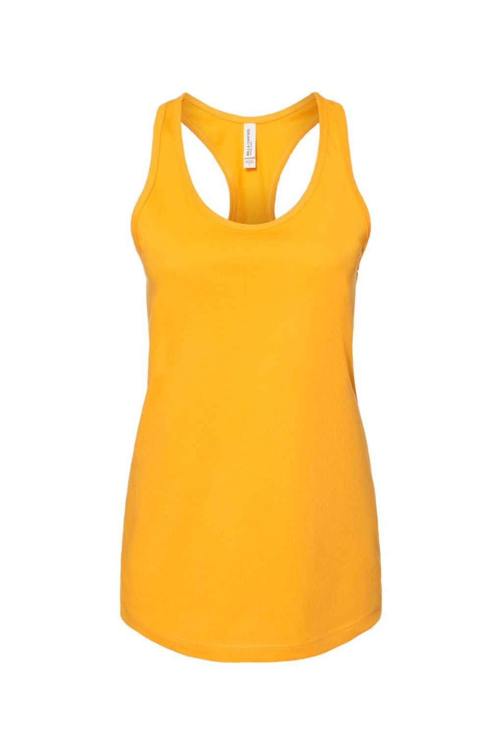 Bella + Canvas BC6008/6008 Womens Jersey Tank Top Gold Flat Front