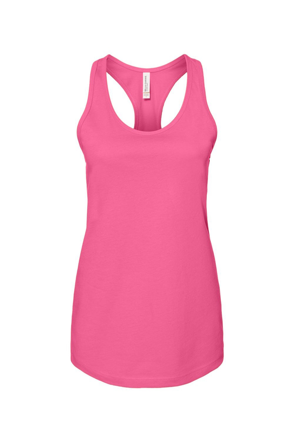 Bella + Canvas BC6008/B6008/6008 Womens Jersey Tank Top Charity Pink Flat Front
